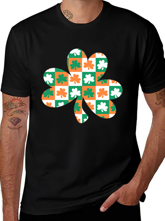 Shamrock Checkered T-Shirt - St. Patricks Day