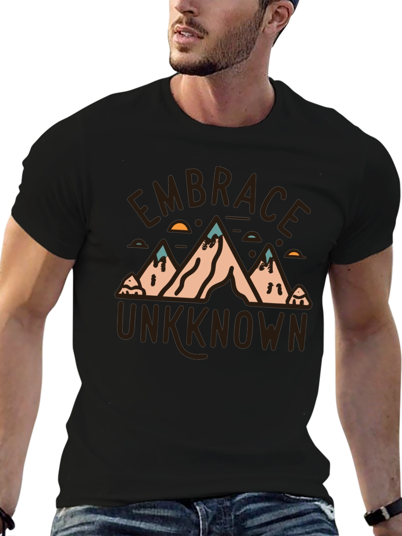 Embrace Unknown Mountain Graphic T-Shirt