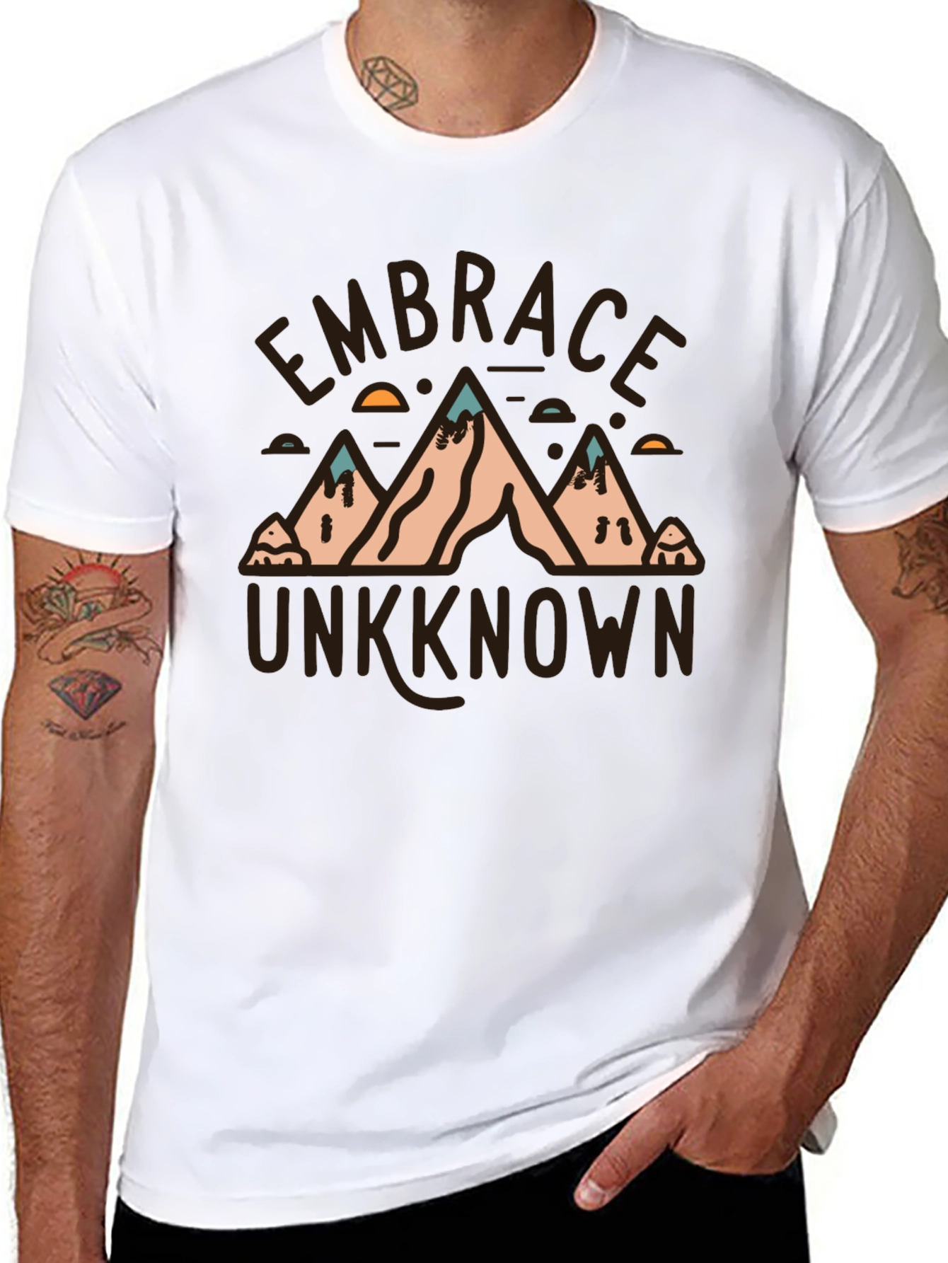 Embrace Unknown Mountain Graphic T-Shirt