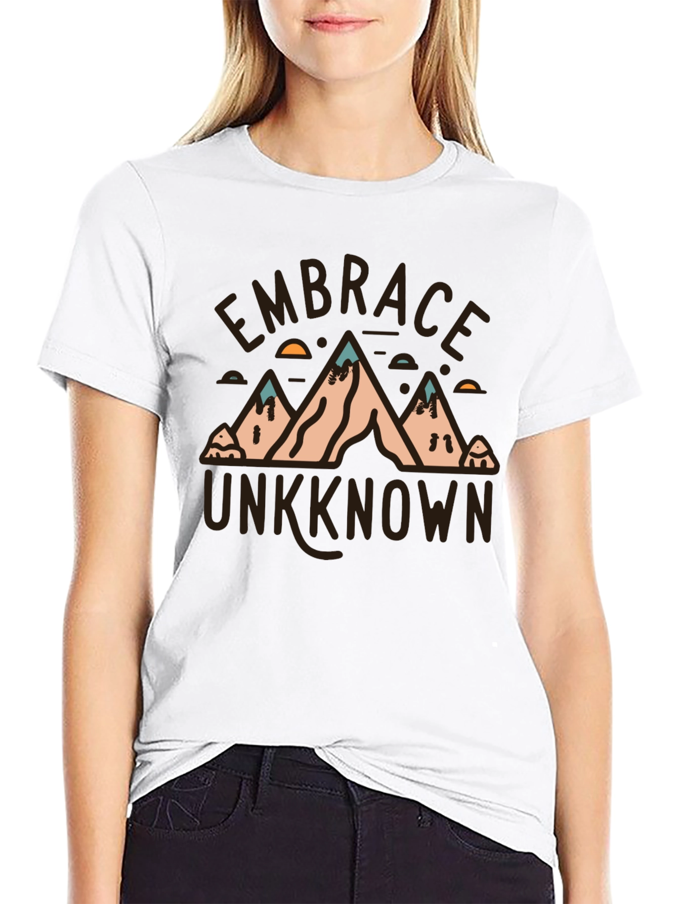 Embrace Unknown Mountain Graphic T-Shirt