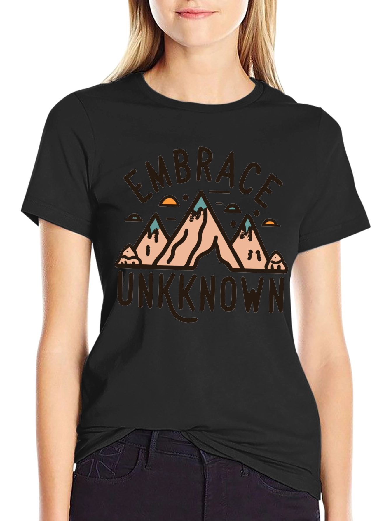Embrace Unknown Mountain Graphic T-Shirt