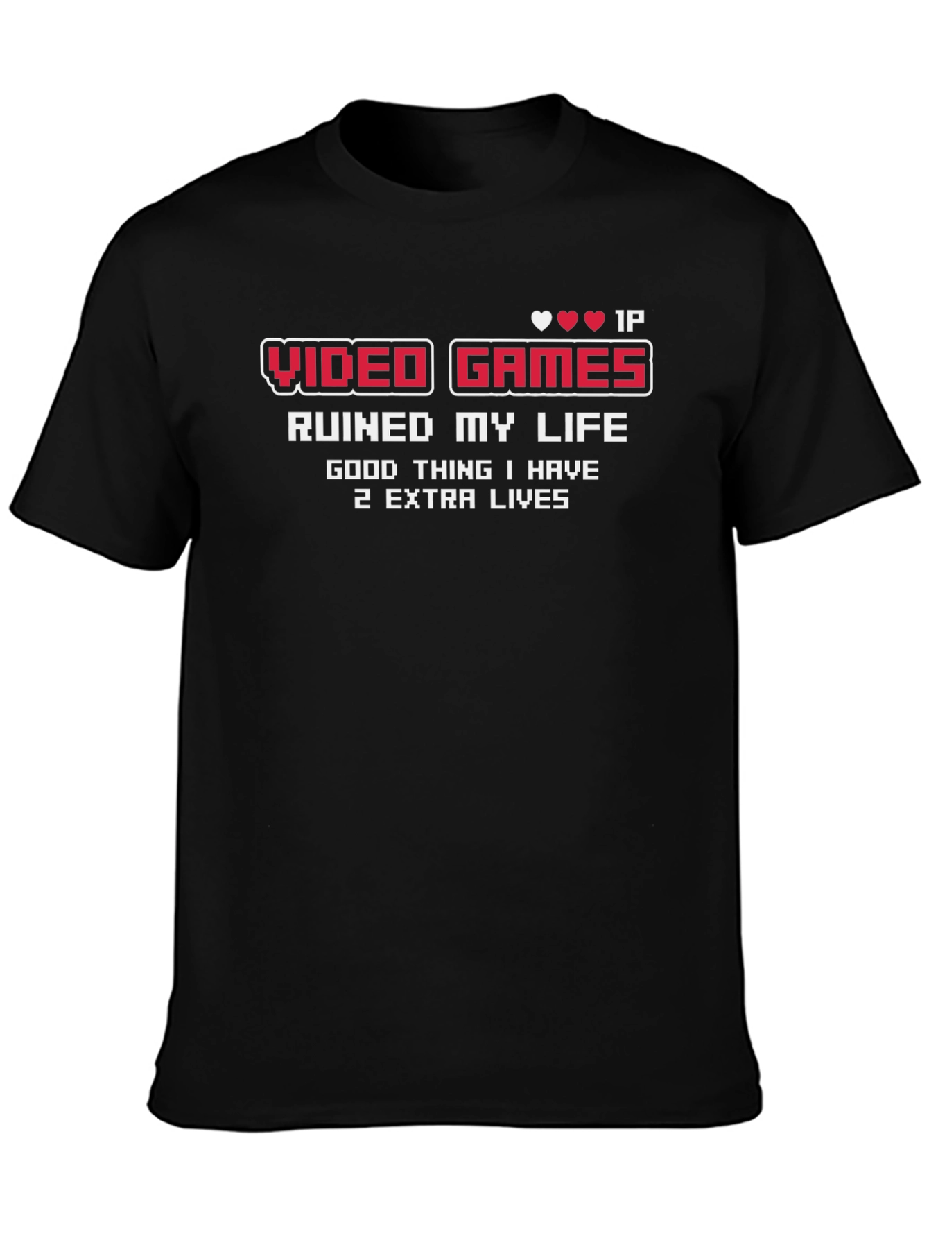 Video Games Ruined My Life Funny Graphic Tee