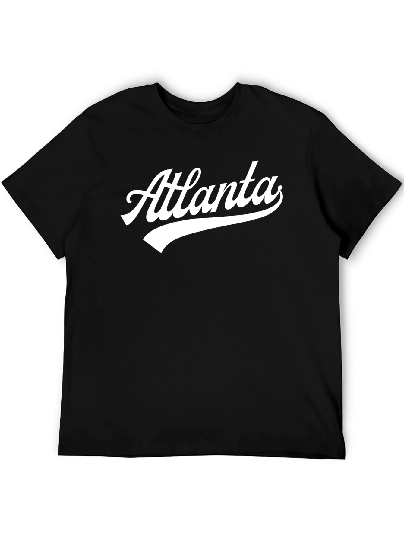 Atlanta Graphic Tee - Stylish Black Cotton T-Shirt