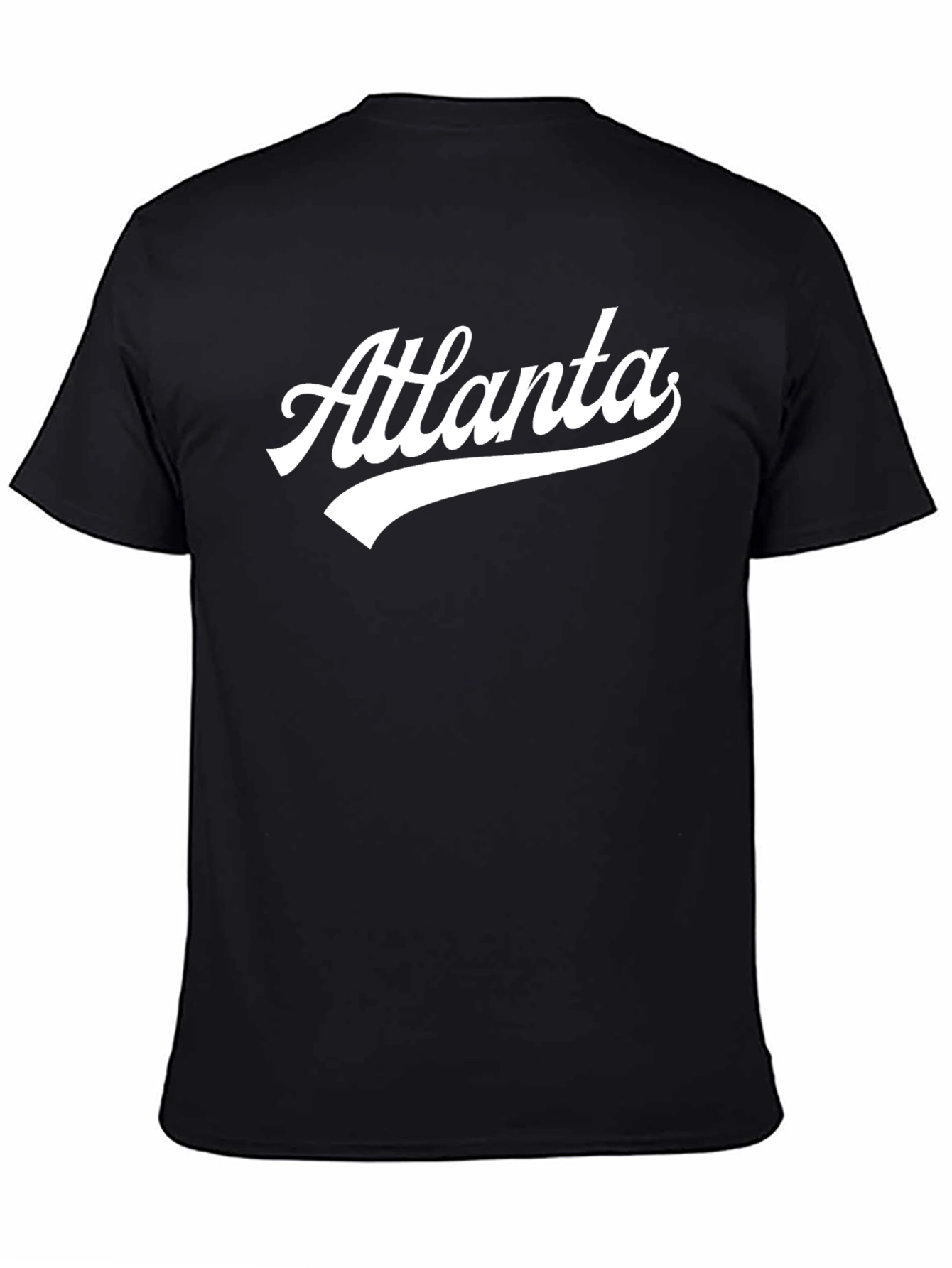Atlanta Graphic Tee - Stylish Black Cotton T-Shirt