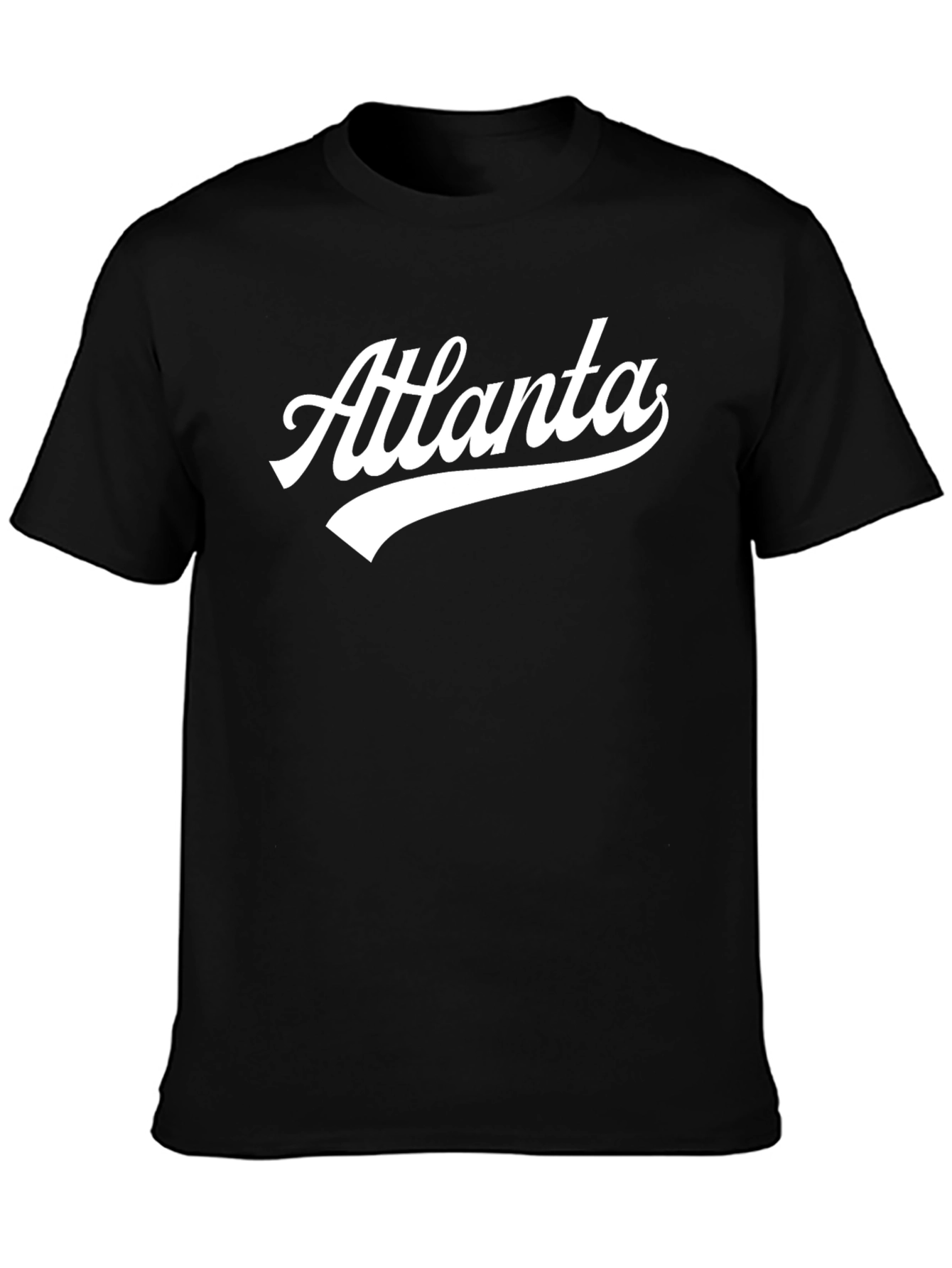Atlanta Graphic Tee - Stylish Black Cotton T-Shirt