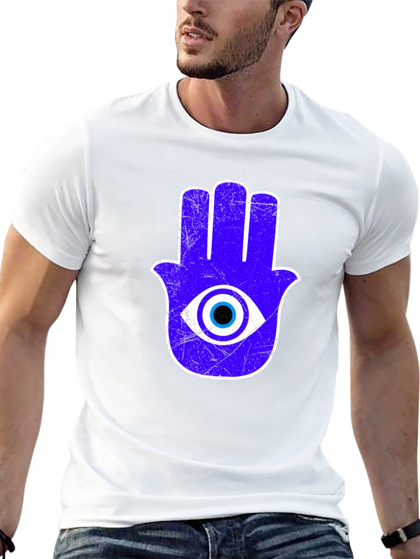 Hamsa Hand Evil Eye Graphic T-Shirt