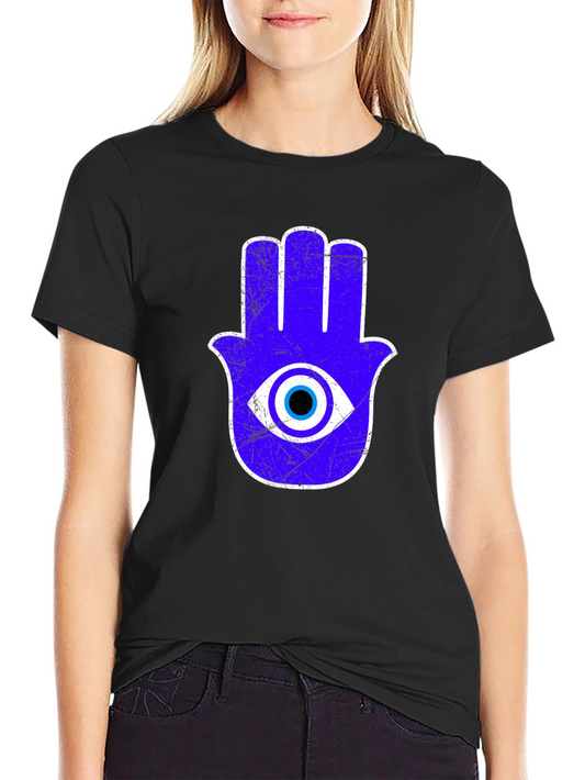 Hamsa Hand Evil Eye Graphic T-Shirt