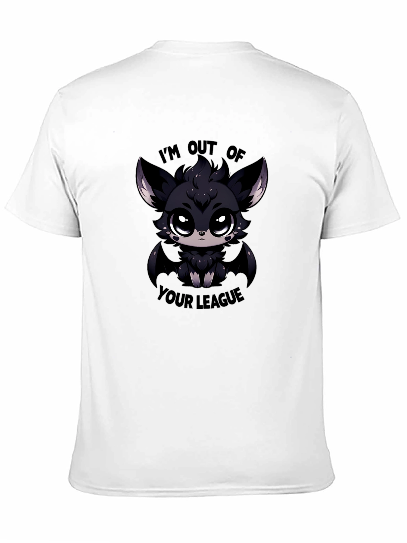 Out of Your League Bat Graphic Tee - Black
