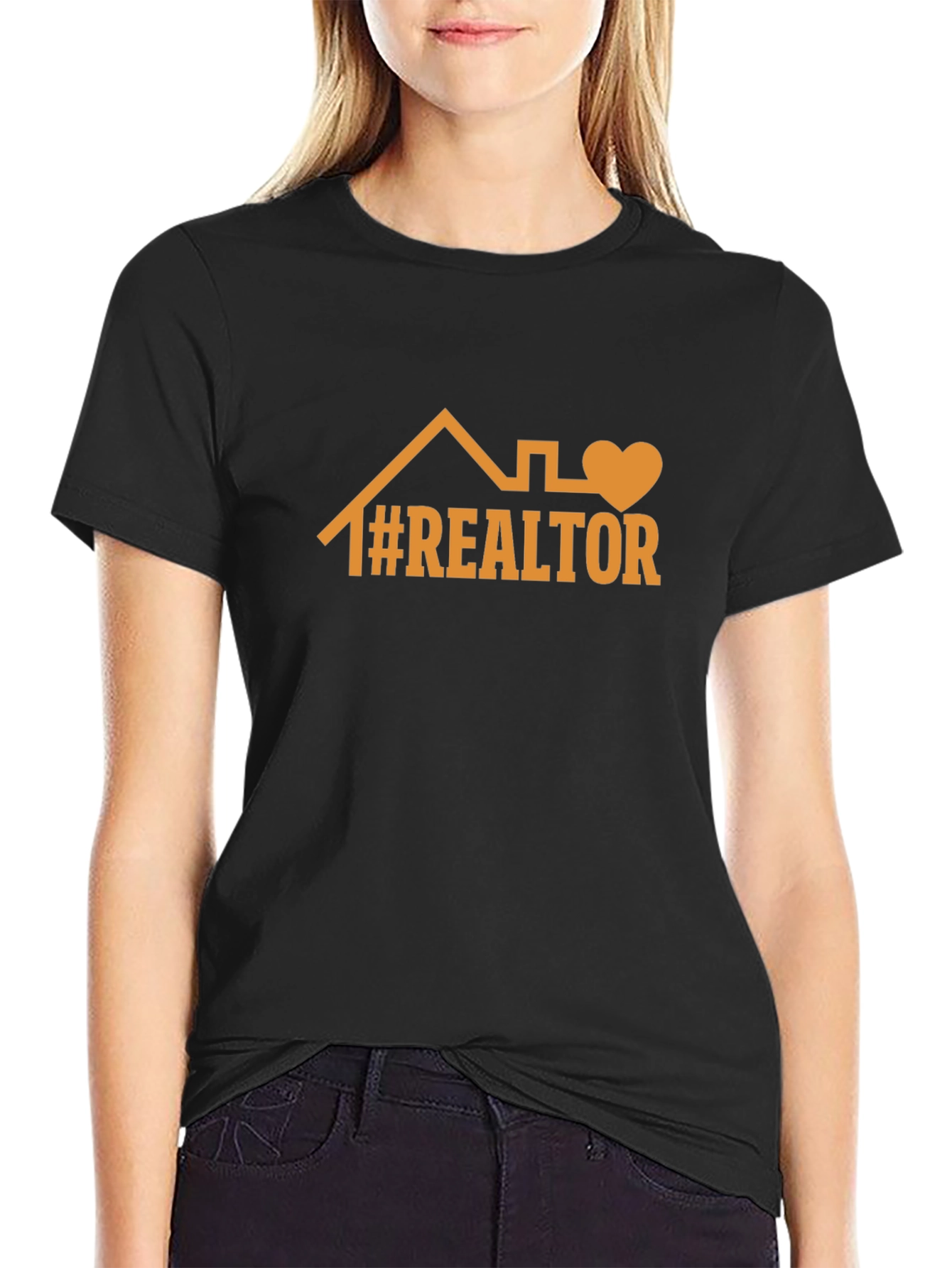 Realtor Graphic Tee: House & Heart Design