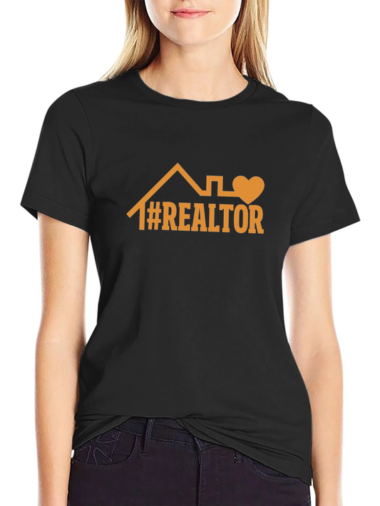 Realtor Graphic Tee: House & Heart Design