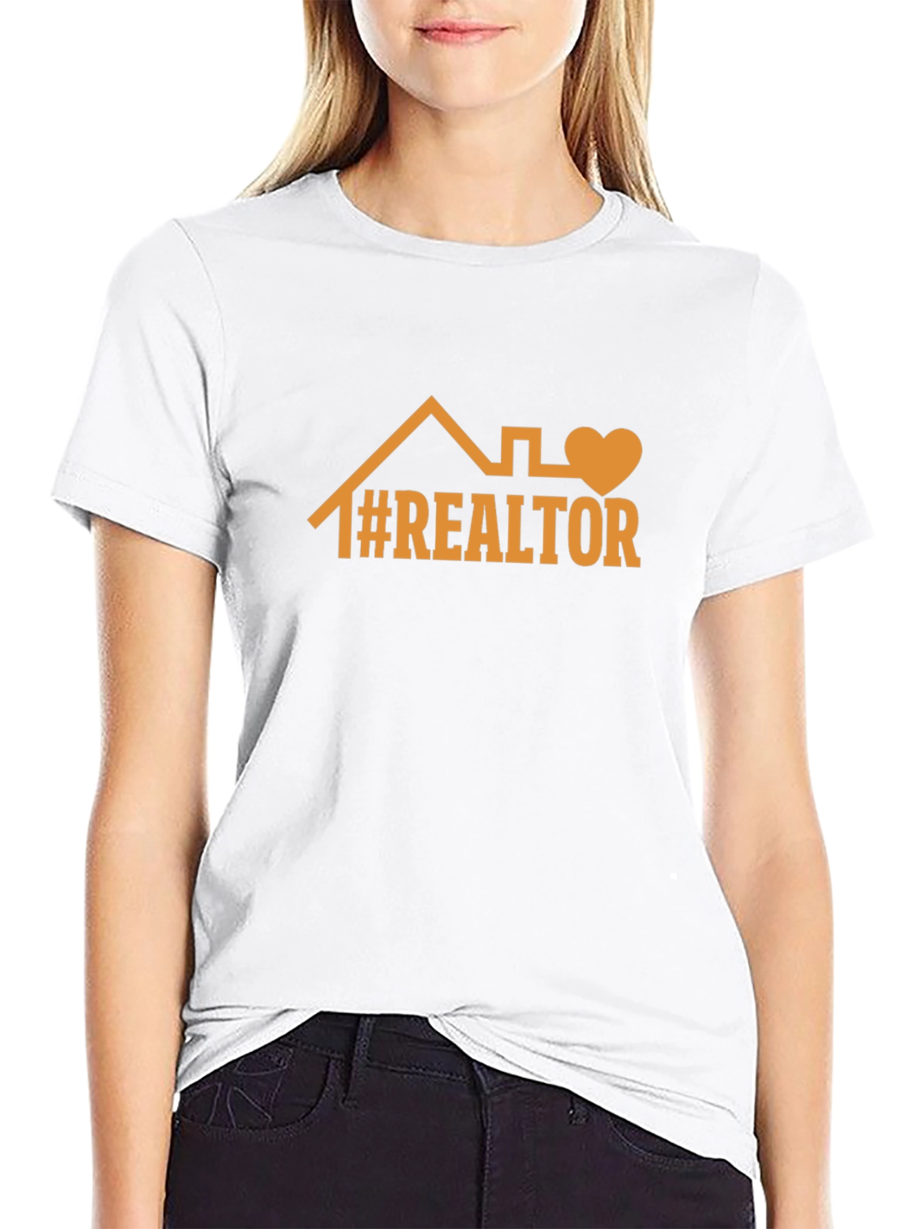 Realtor Graphic Tee: House & Heart Design