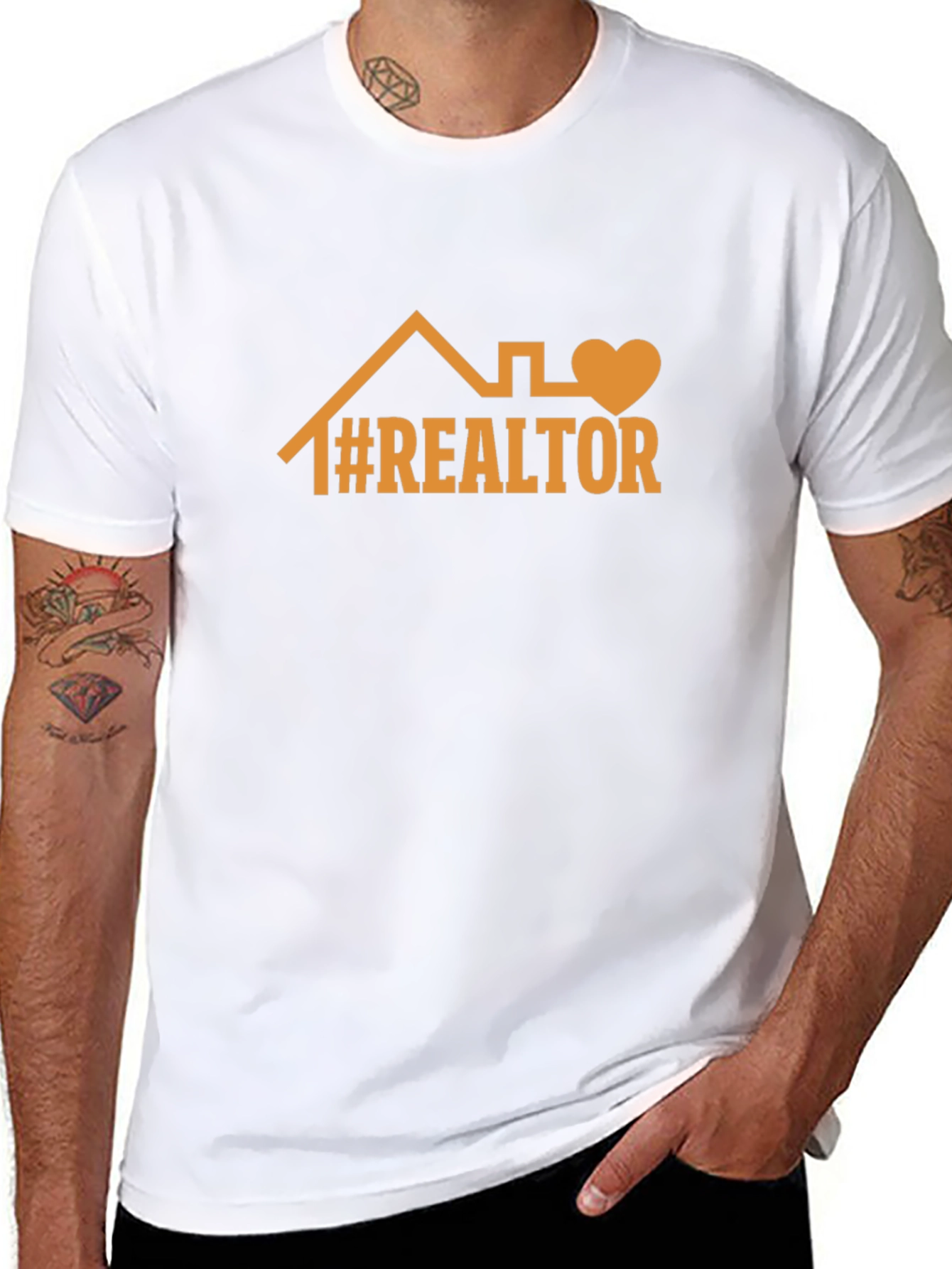 Realtor Graphic Tee: House & Heart Design