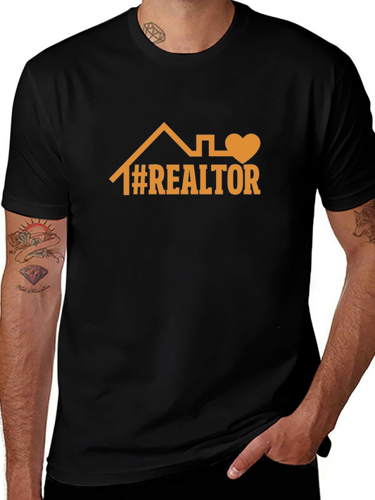Realtor Graphic Tee: House & Heart Design
