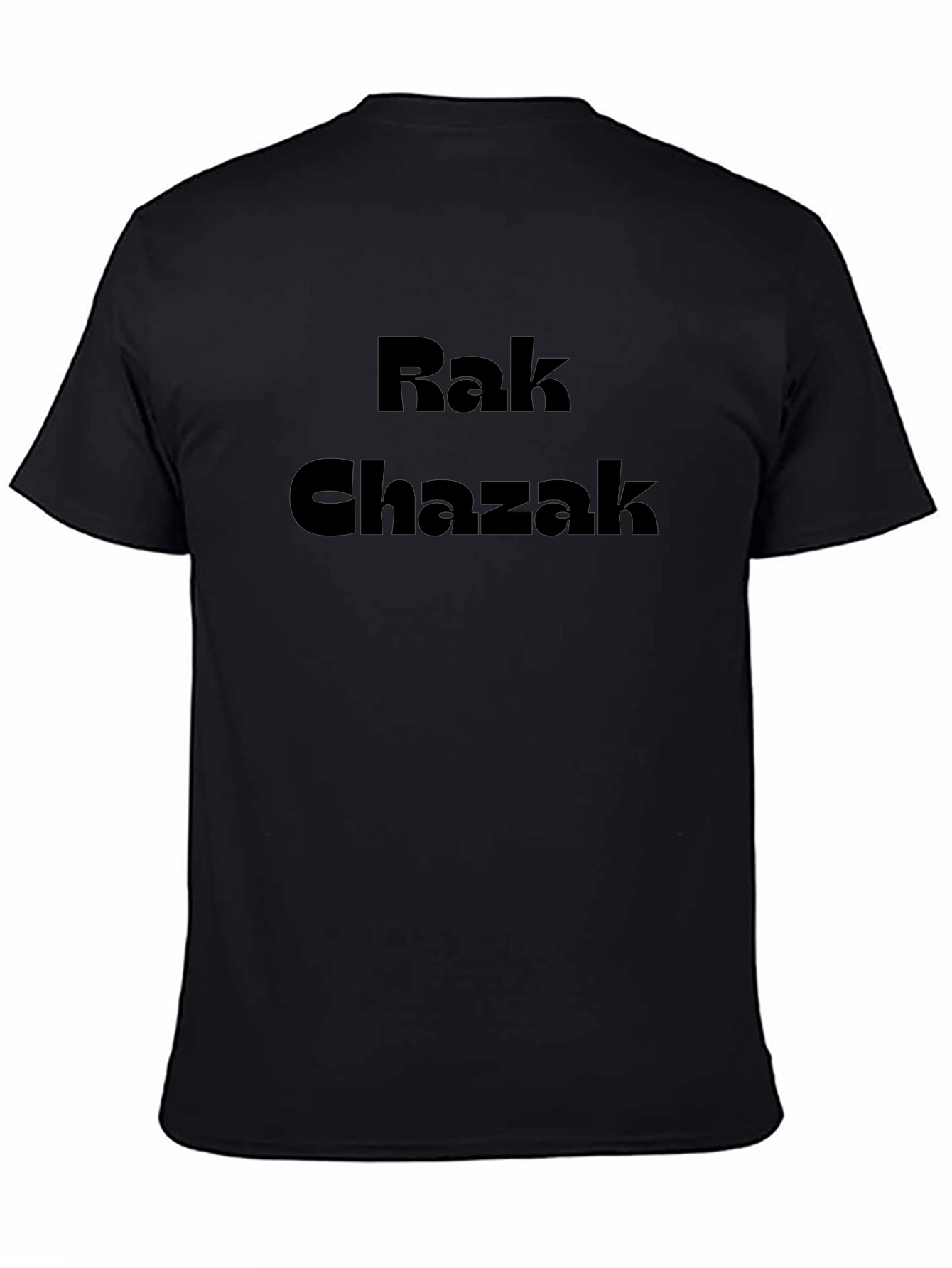 Rak Chazak Black Graphic Tee