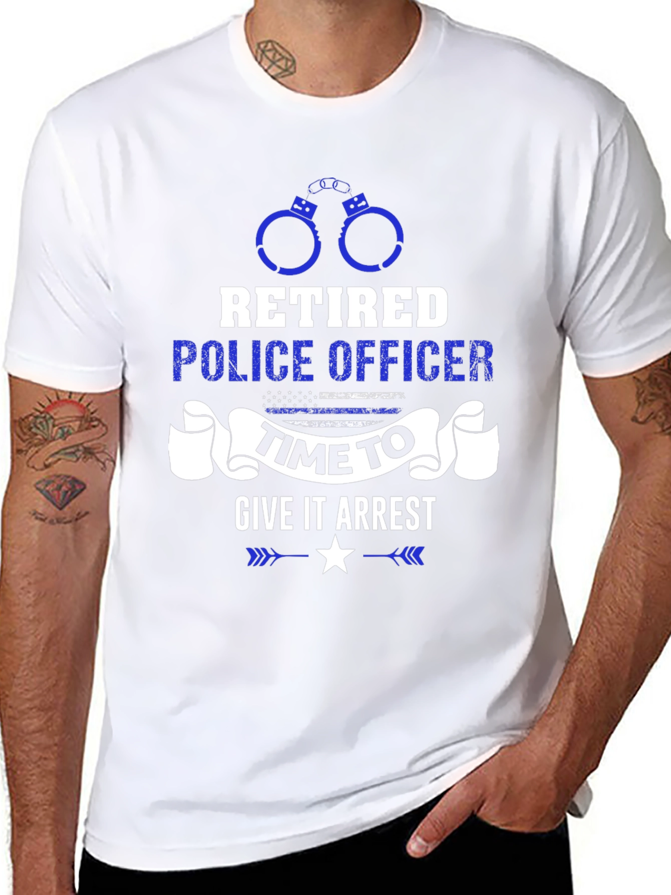 Retired Police Officer Time to Give It Arrest T-Shirt