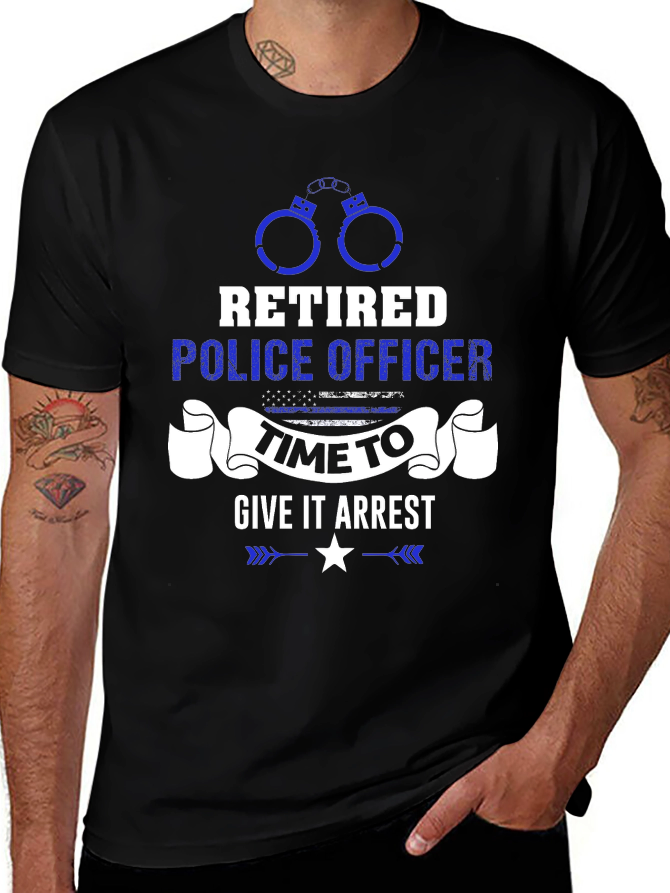 Retired Police Officer Time to Give It Arrest T-Shirt