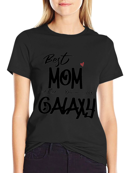 Best Mom In The Galaxy Black T-Shirt