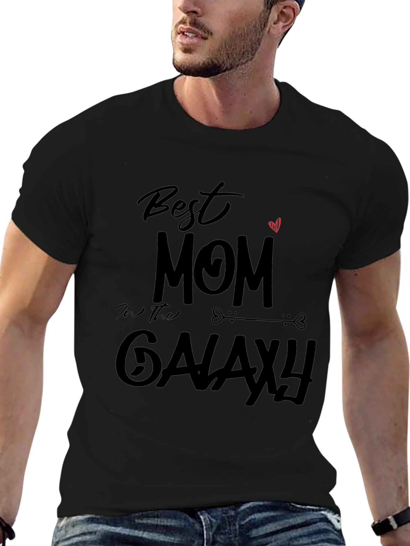 Best Mom In The Galaxy Black T-Shirt