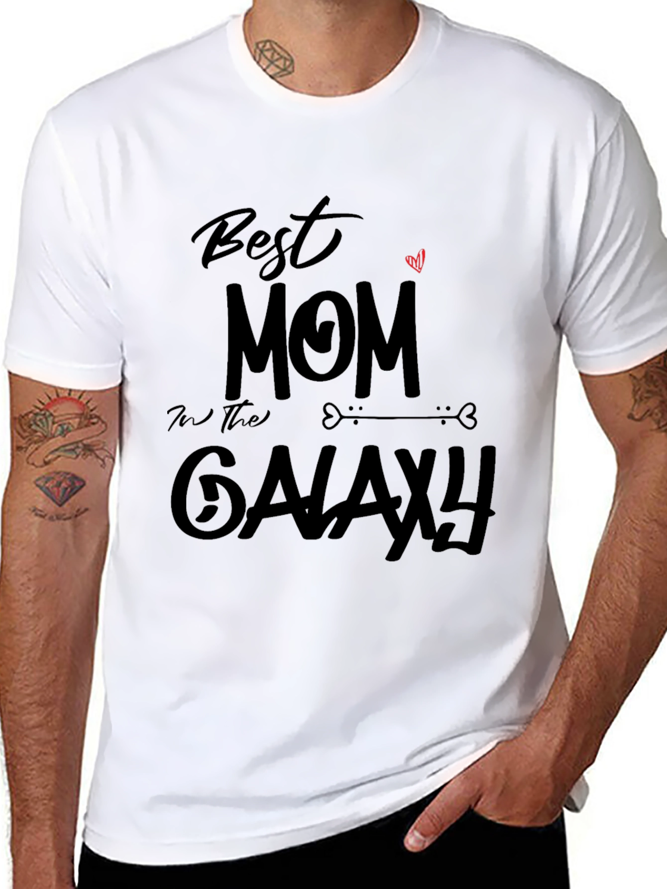 Best Mom In The Galaxy Black T-Shirt