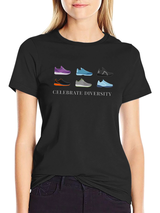 Celebrate Diversity Running Shoe Graphic Tee