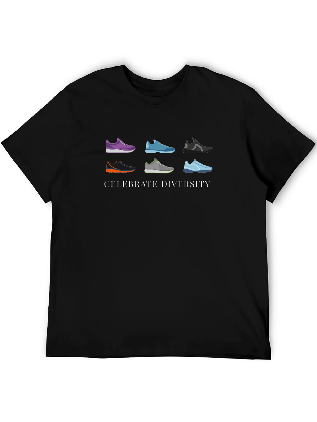 Celebrate Diversity Running Shoe Graphic Tee