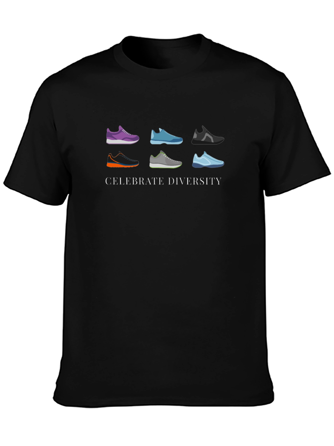 Celebrate Diversity Running Shoe Graphic Tee