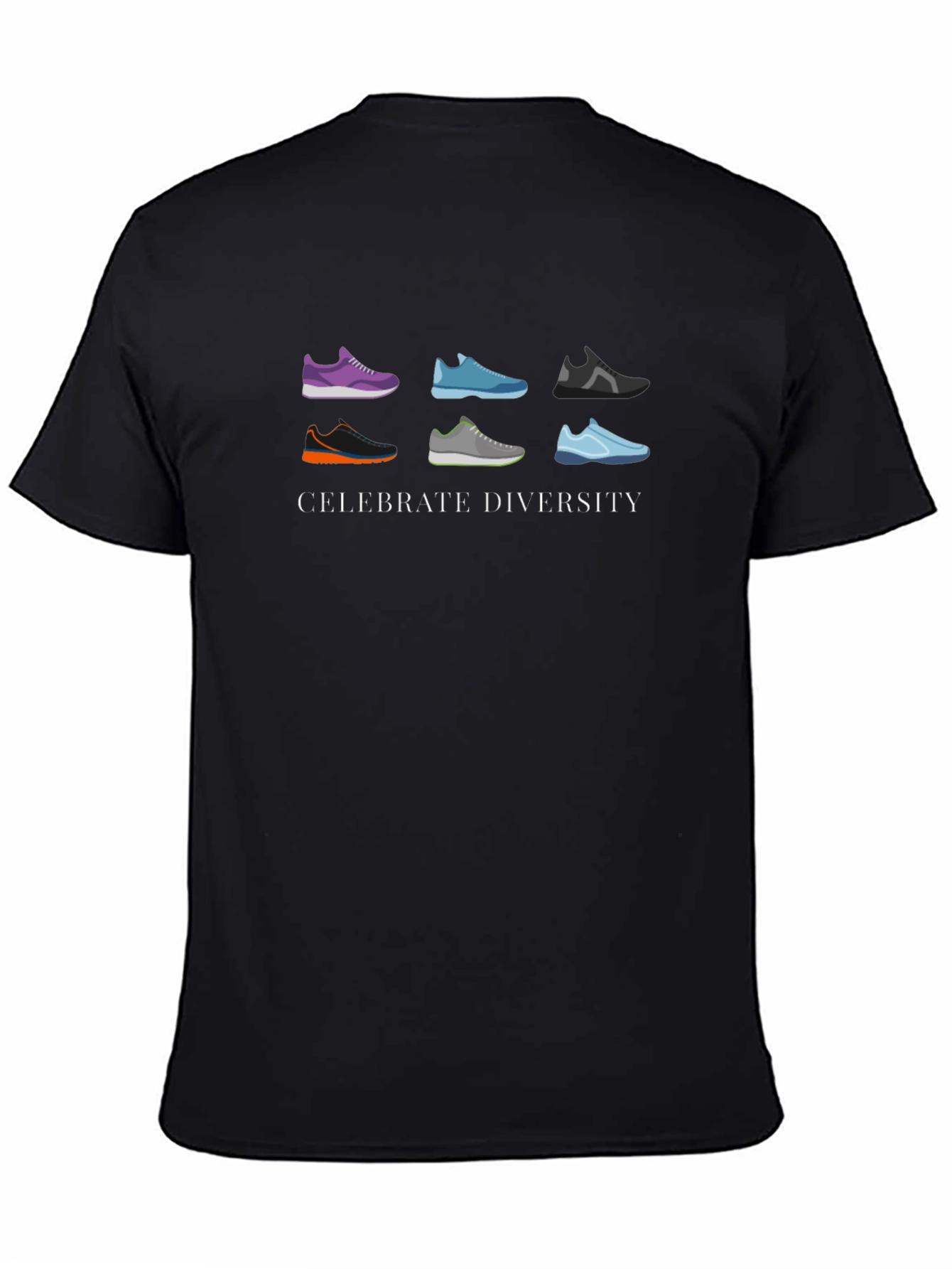 Celebrate Diversity Running Shoe Graphic Tee