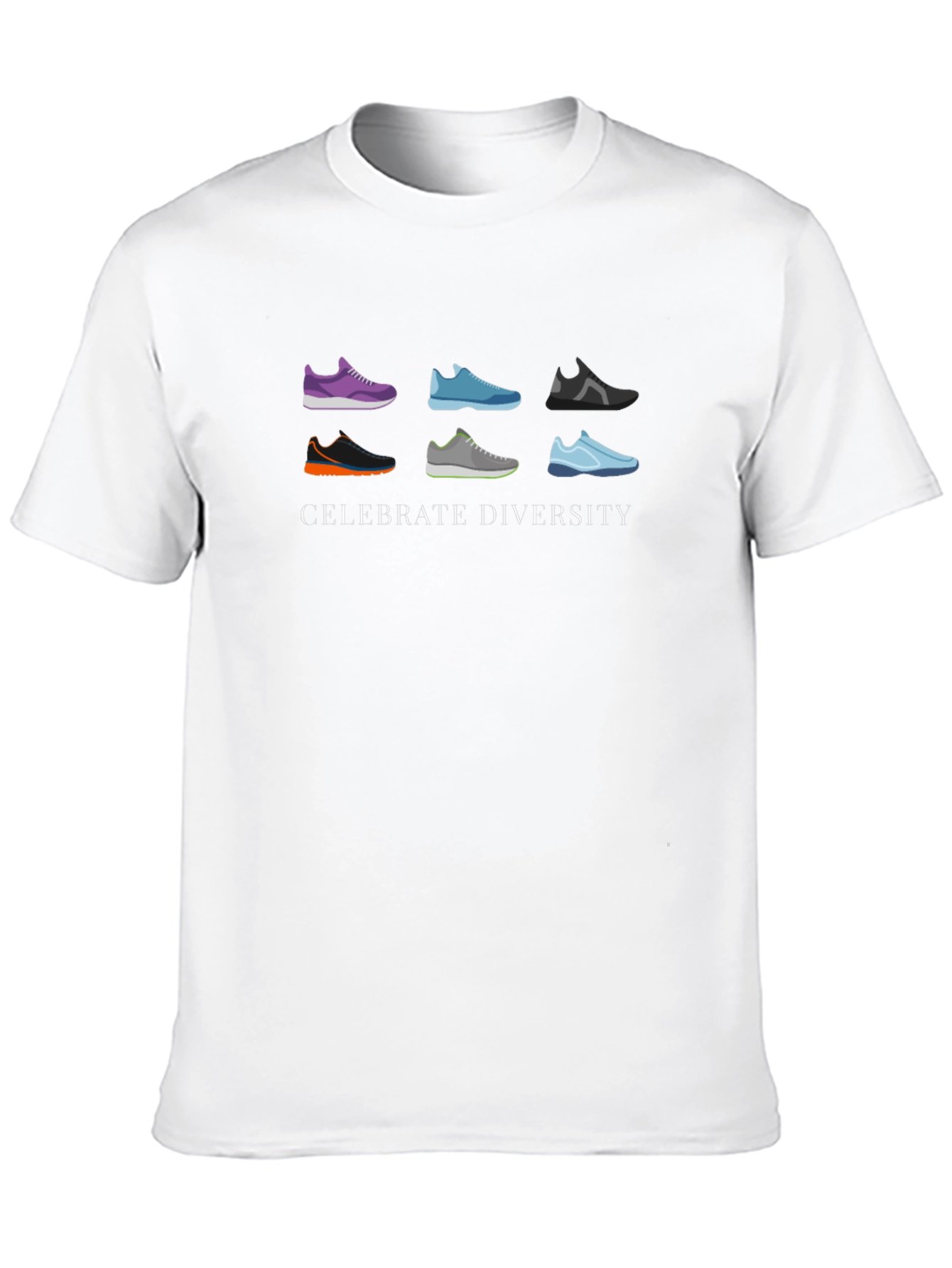 Celebrate Diversity Running Shoe Graphic Tee