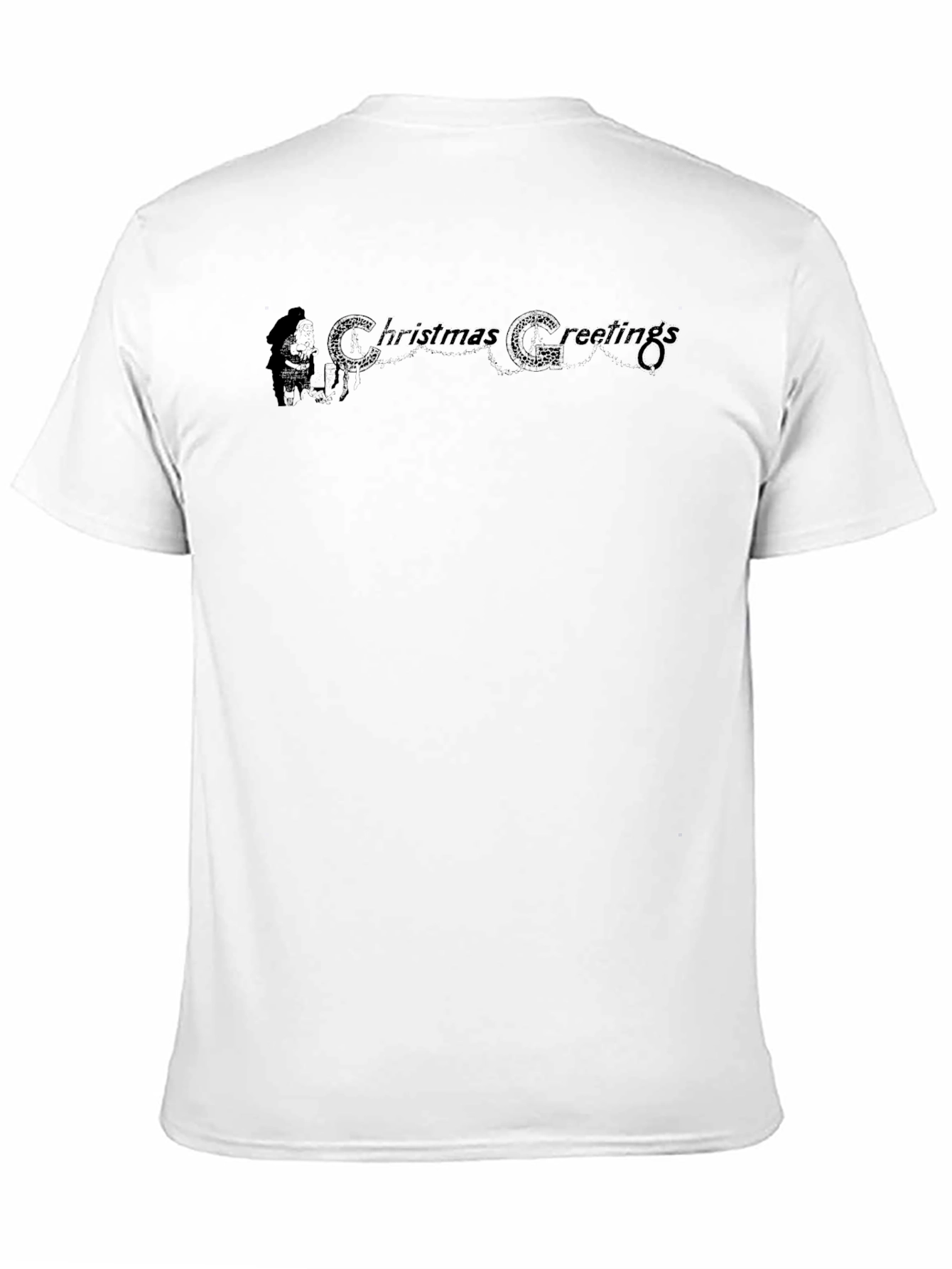 Christmas Greetings Black T-Shirt