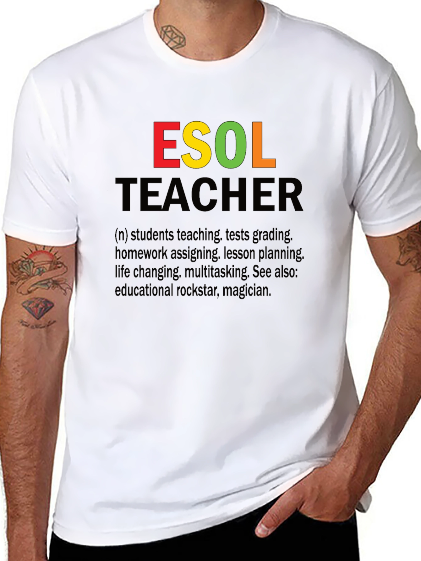 ESOL Teacher Definition Graphic Tee