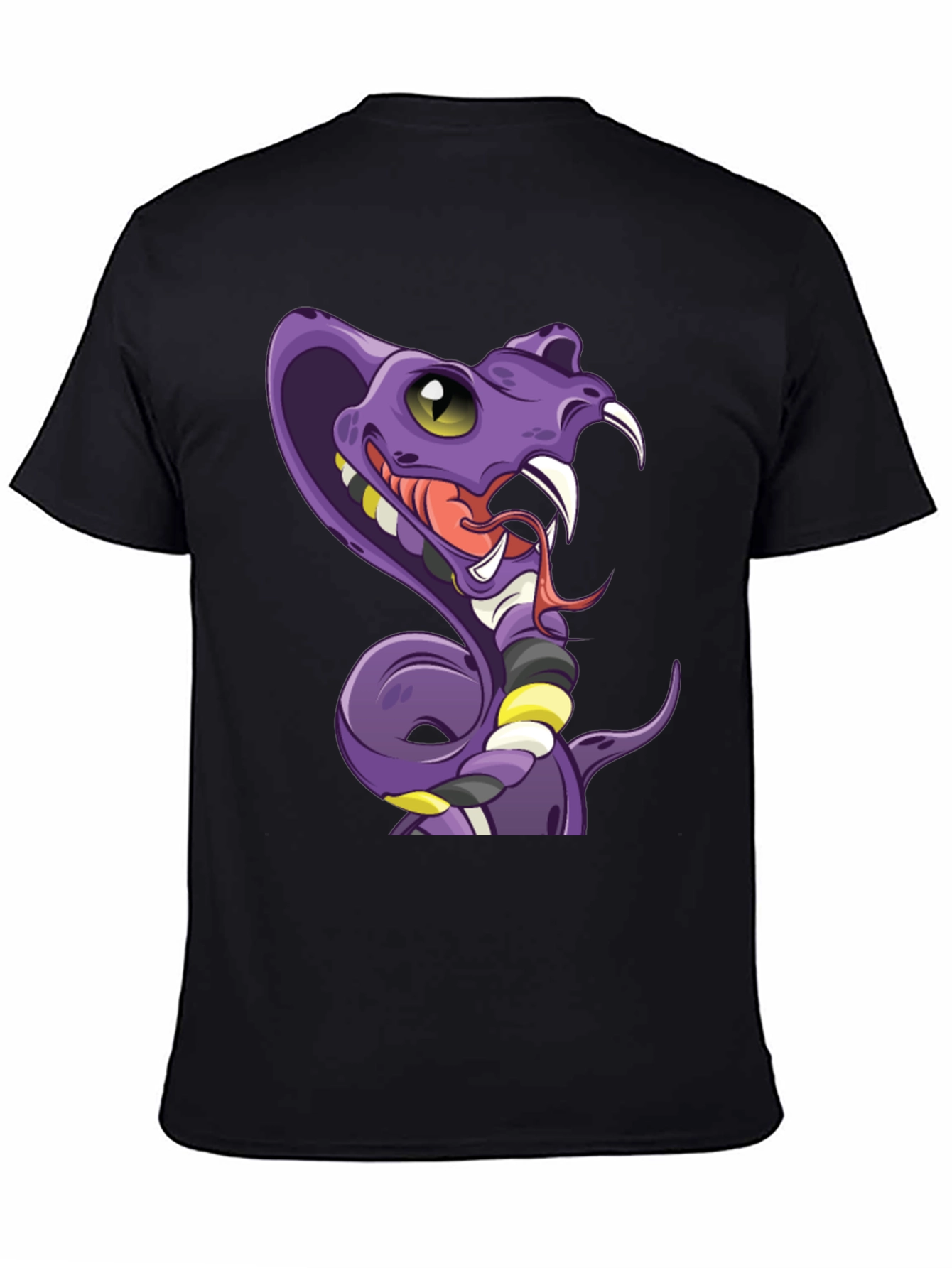 Cobra Cartoon T-Shirt - Mens Black Graphic Tee