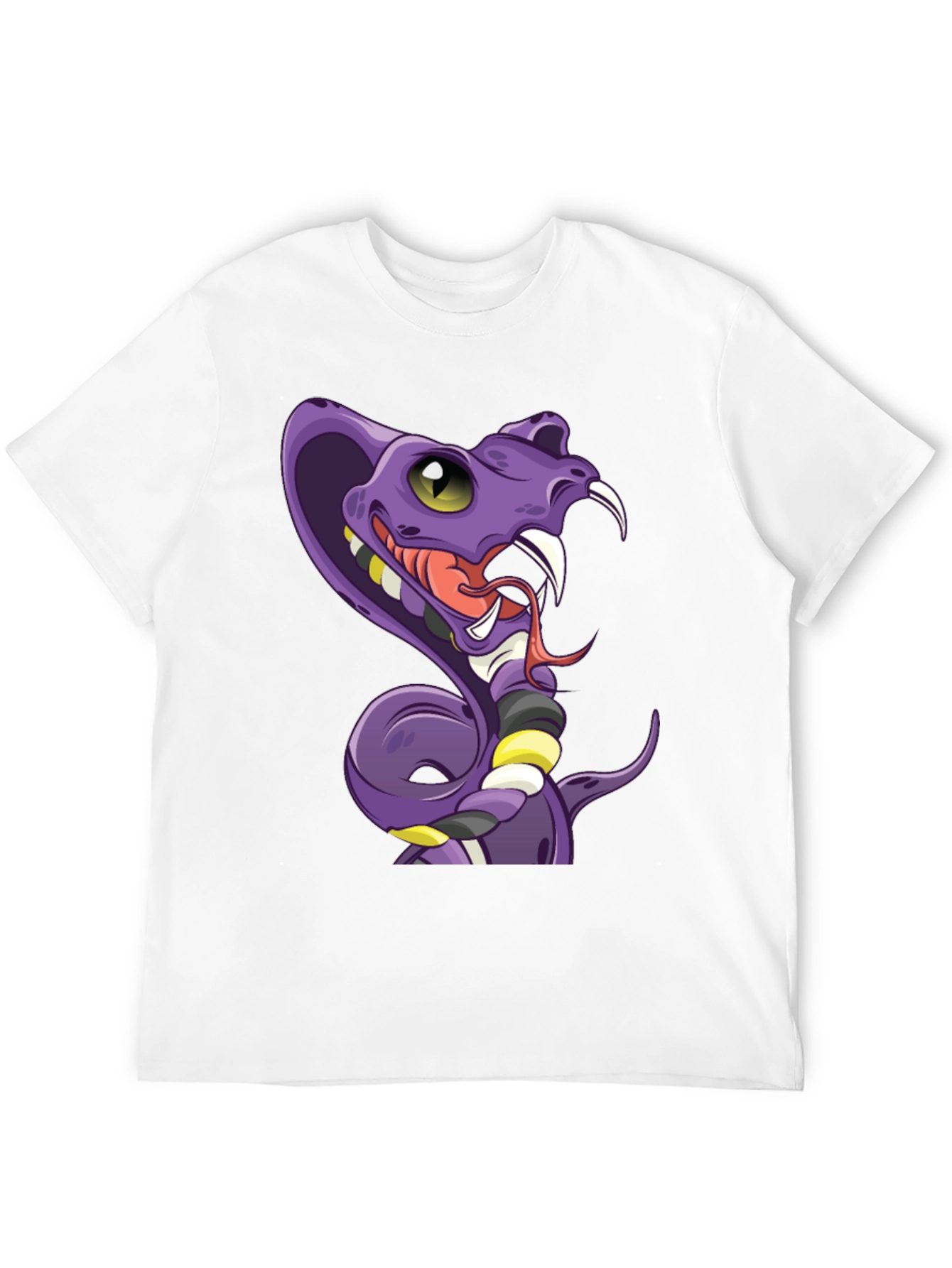 Cobra Cartoon T-Shirt - Mens Black Graphic Tee