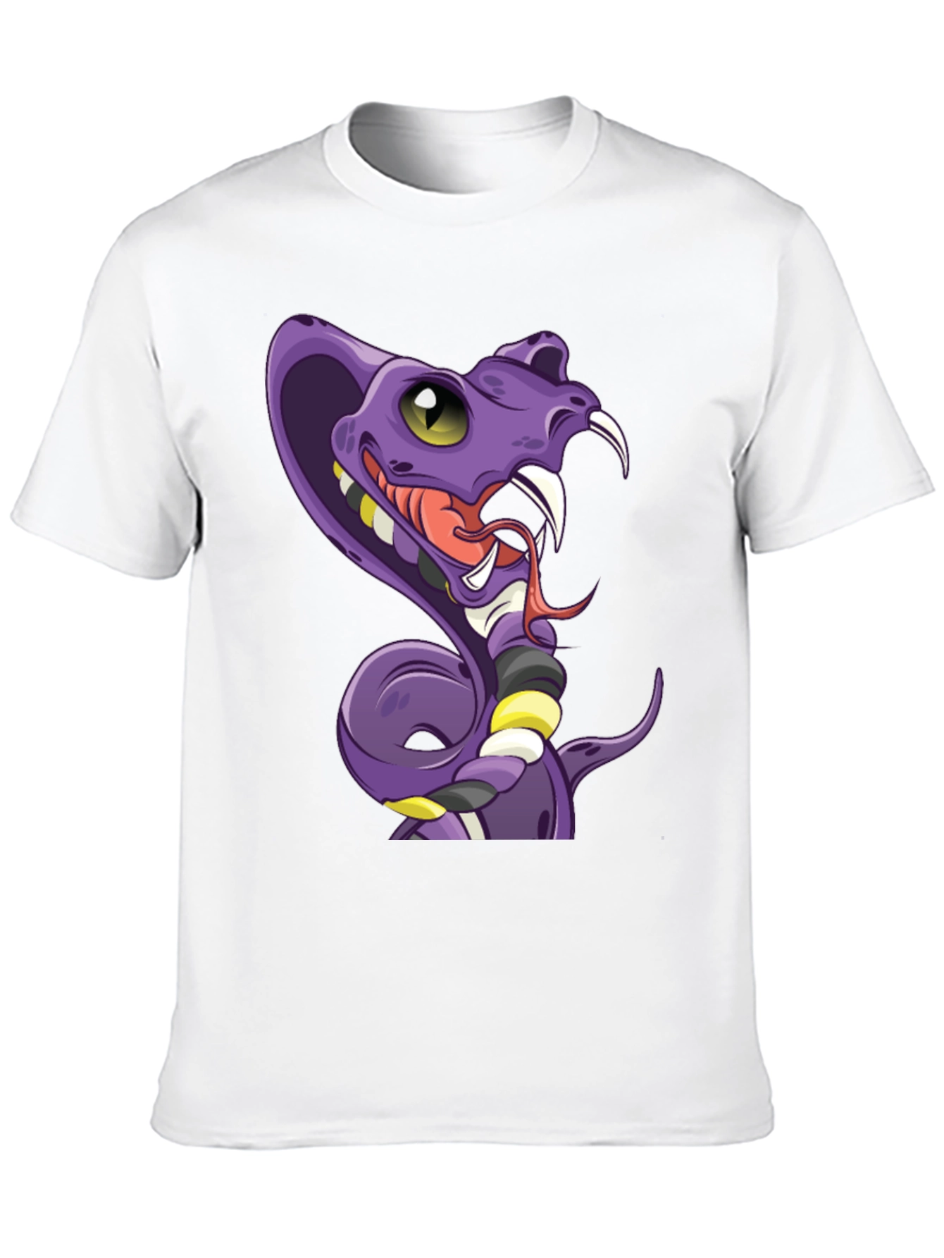 Cobra Cartoon T-Shirt - Mens Black Graphic Tee