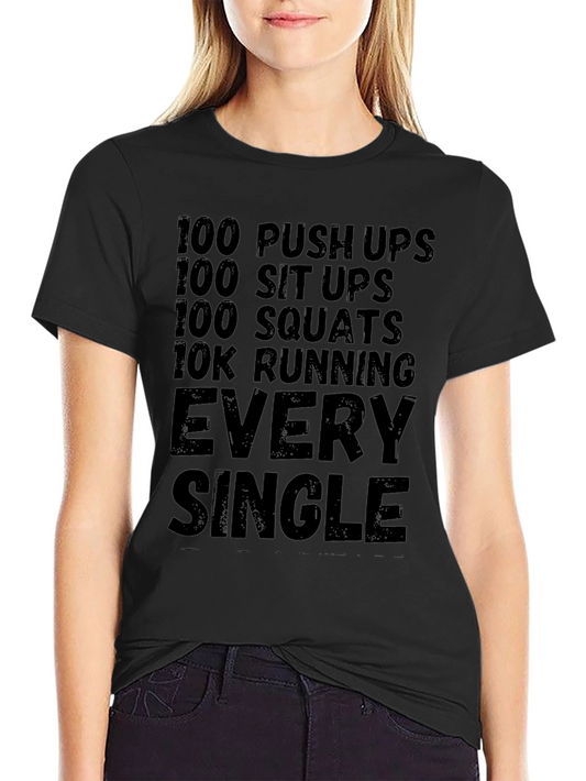 Workout Challenge Black T-Shirt
