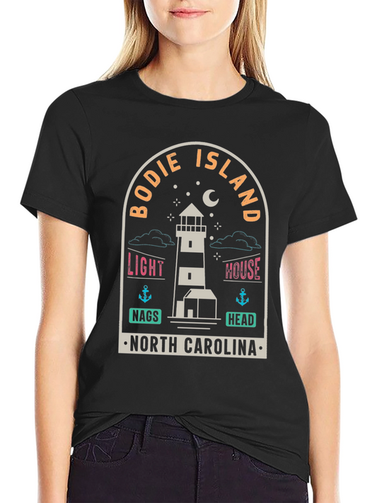 Bodie Island Lighthouse Graphic T-Shirt - North Carolina