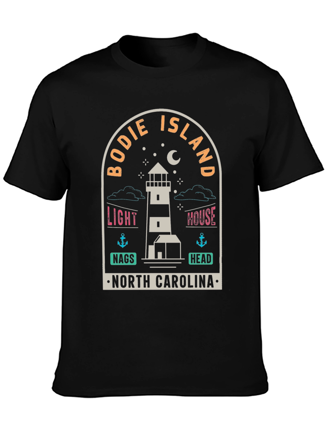 Bodie Island Lighthouse Graphic T-Shirt - North Carolina