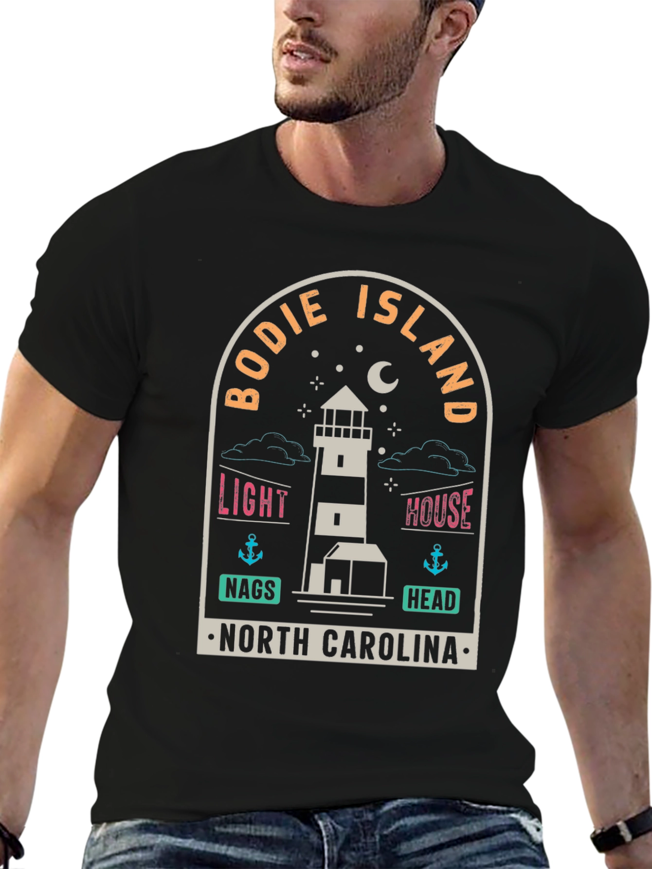 Bodie Island Lighthouse Graphic T-Shirt - North Carolina