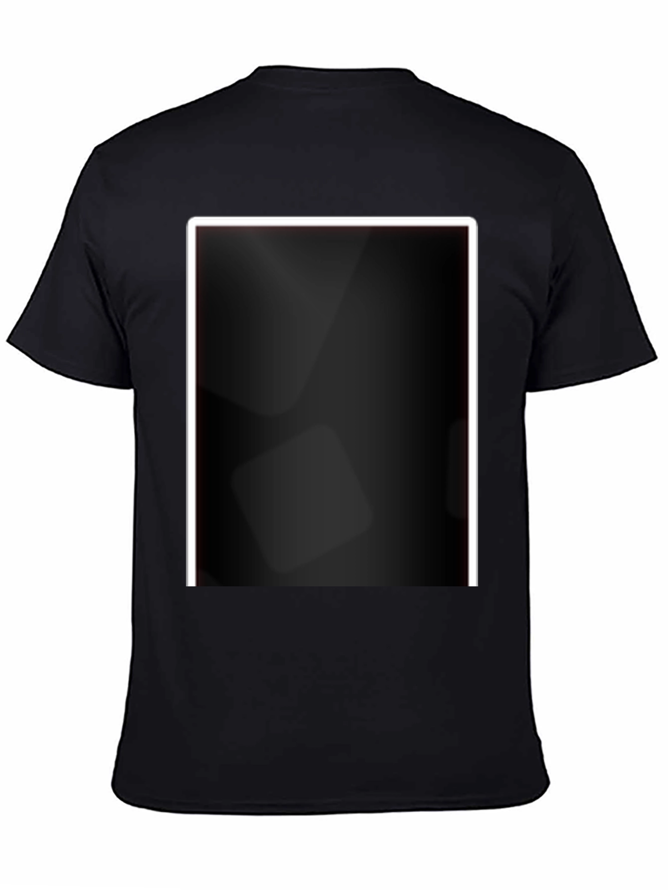 Black T-Shirt with Modern Design