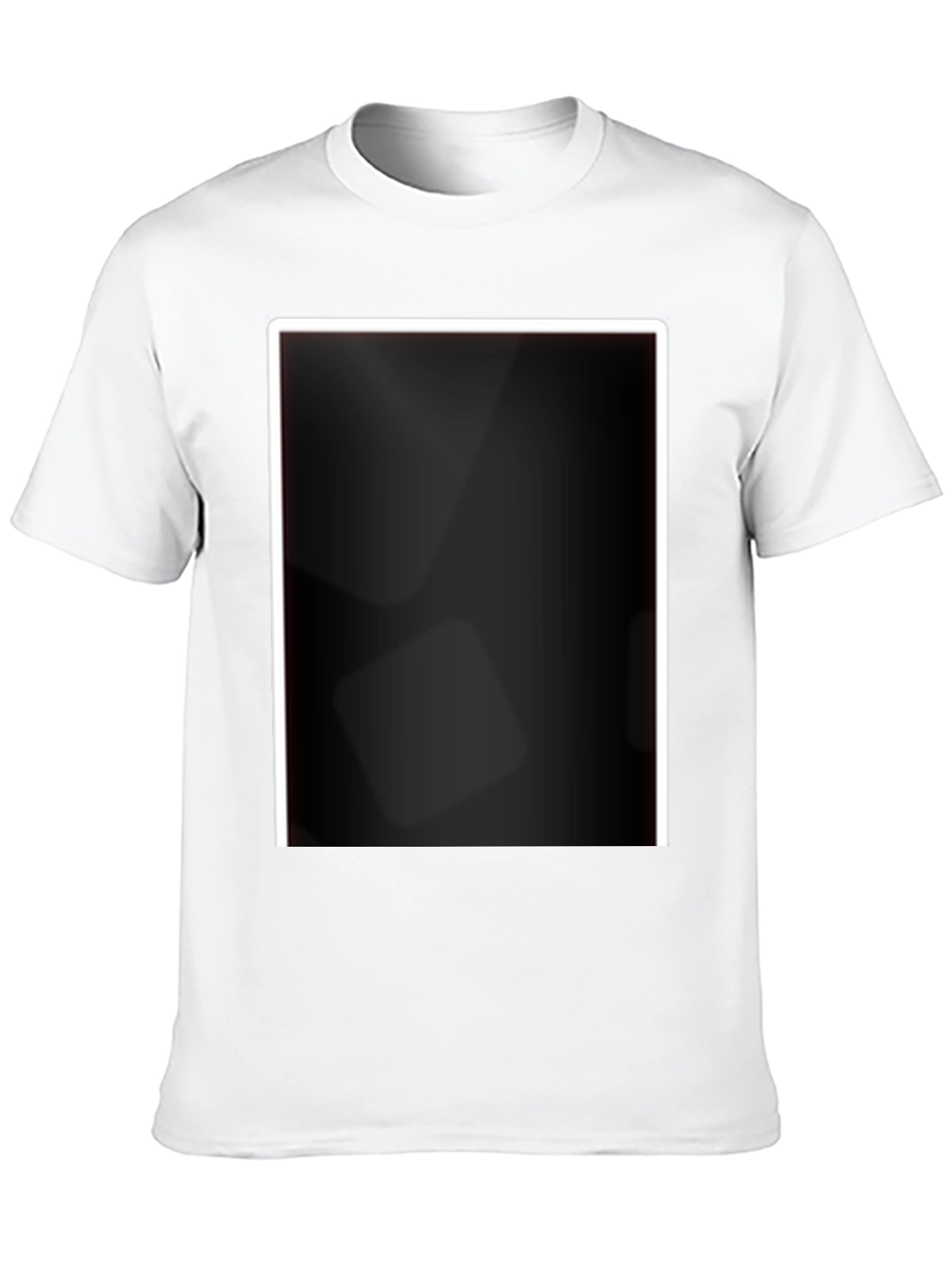 Black T-Shirt with Modern Design