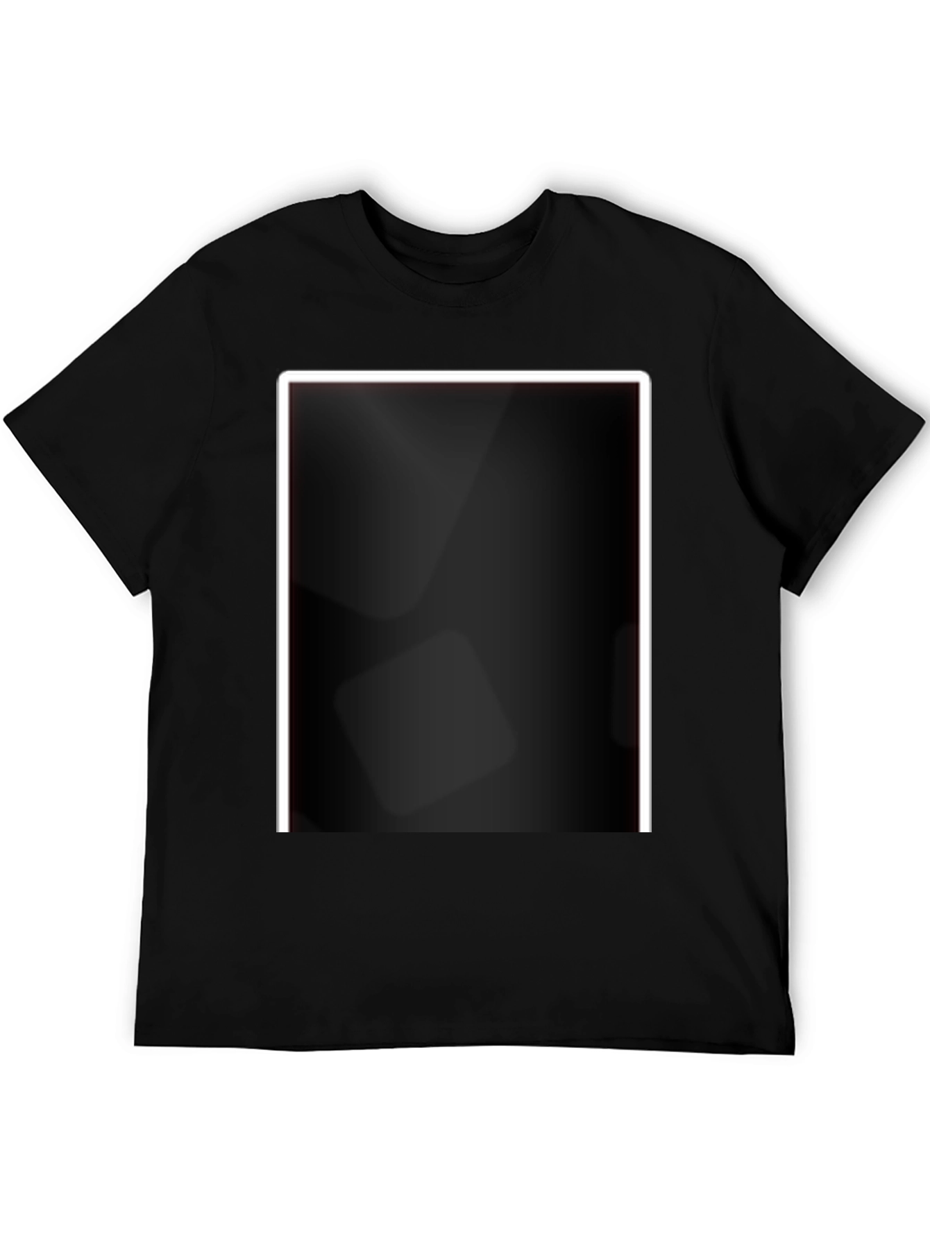 Black T-Shirt with Modern Design
