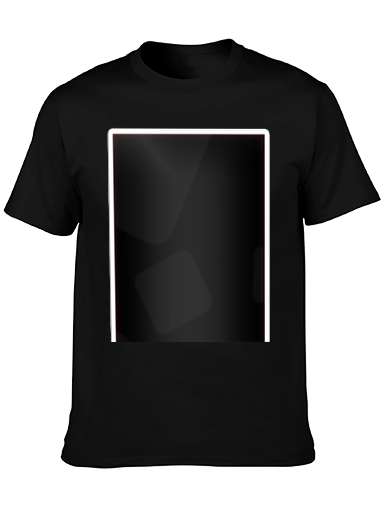Black T-Shirt with Modern Design