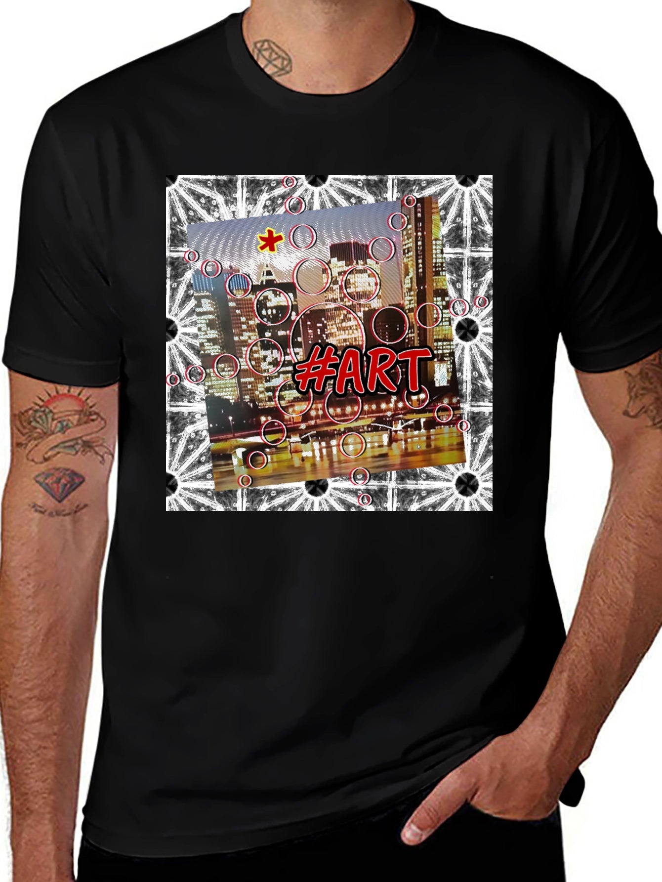Abstract Cityscape Art Tee