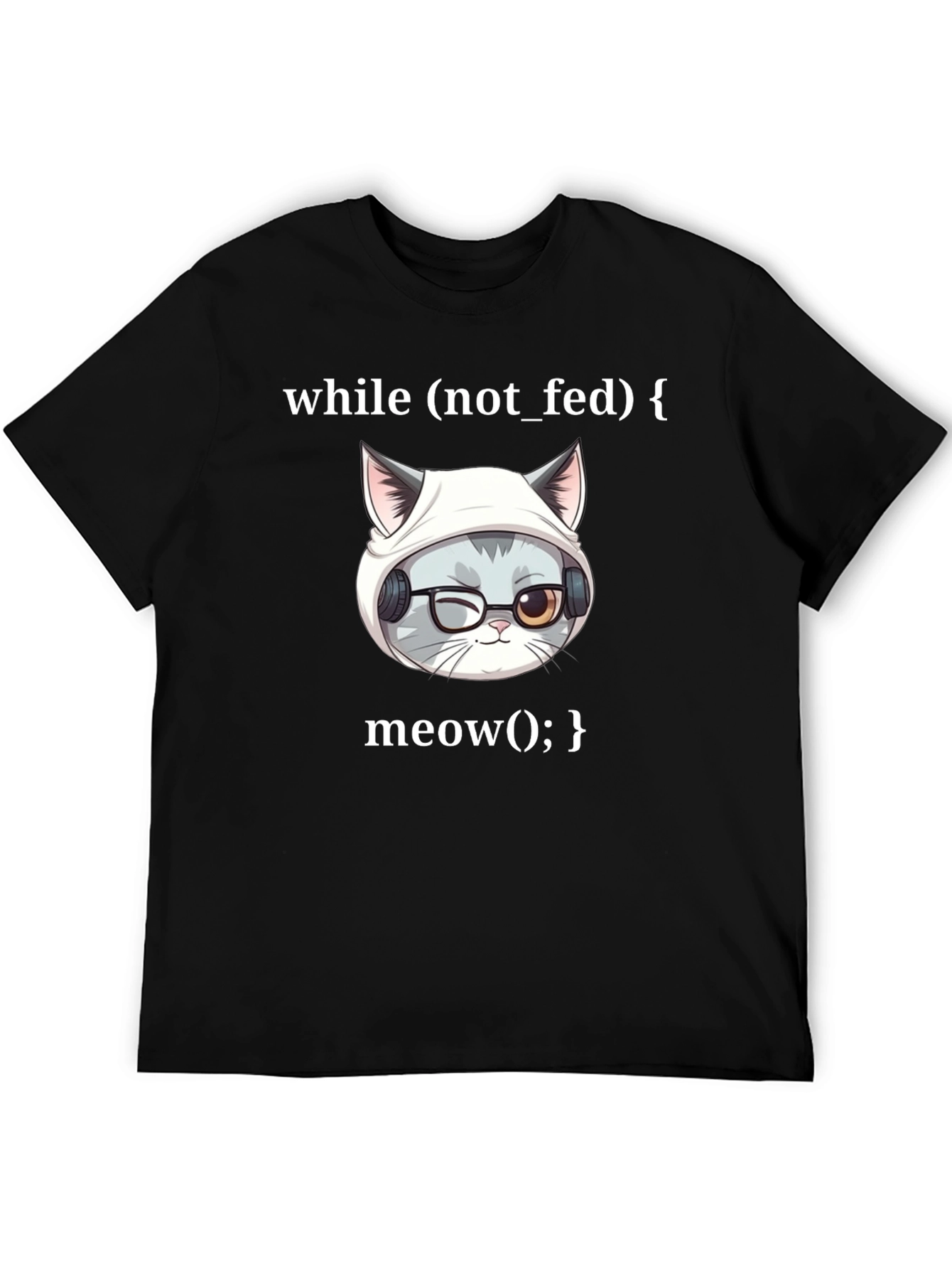 Programmer Cat T-Shirt - While Loop Meow