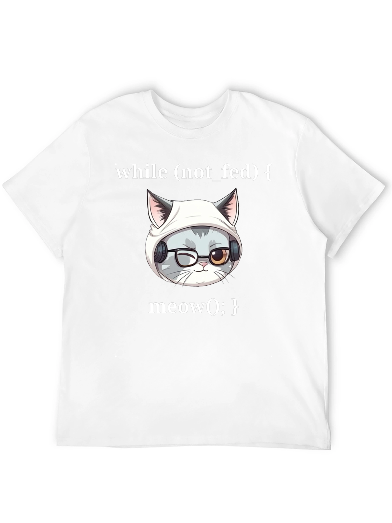 Programmer Cat T-Shirt - While Loop Meow