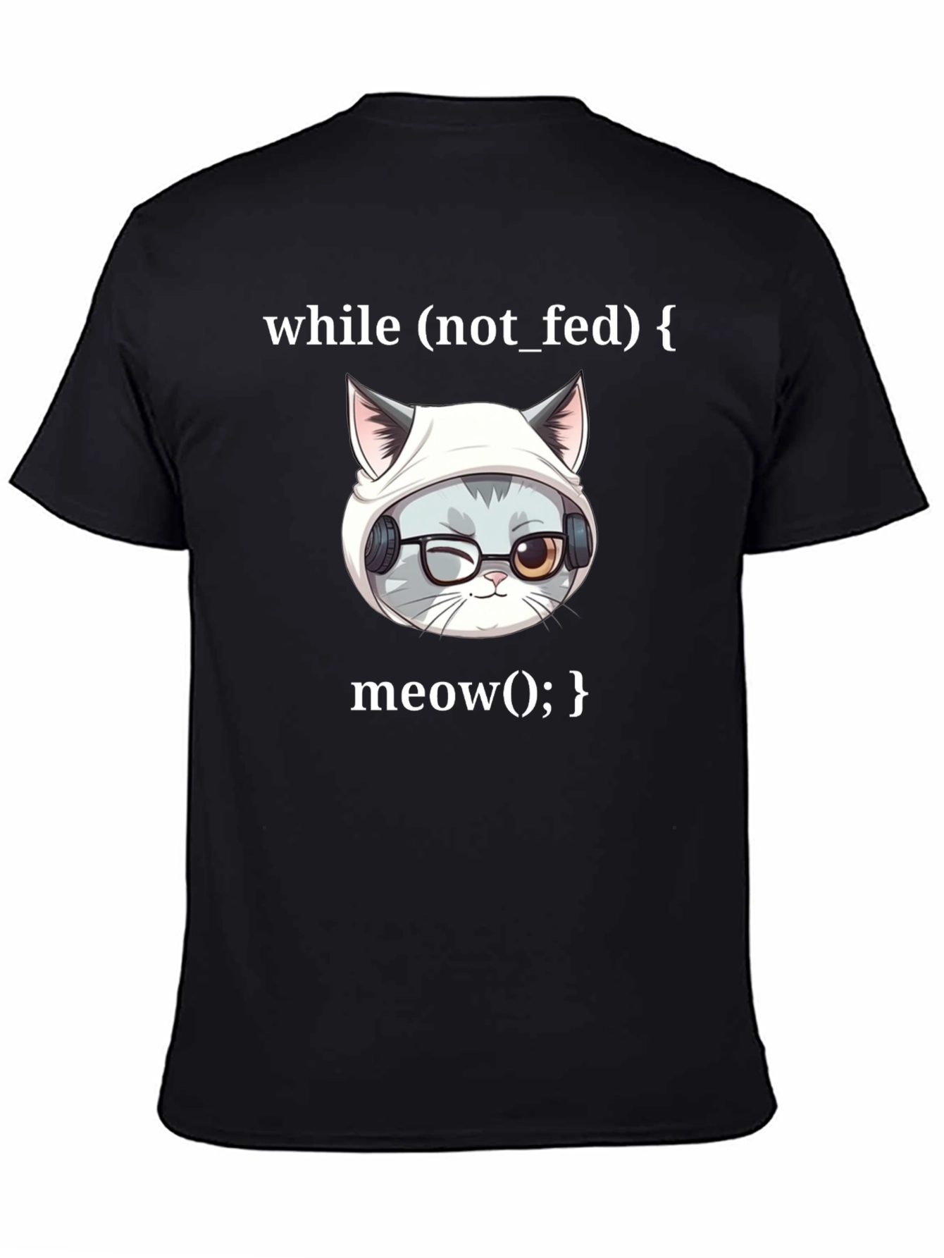Programmer Cat T-Shirt - While Loop Meow