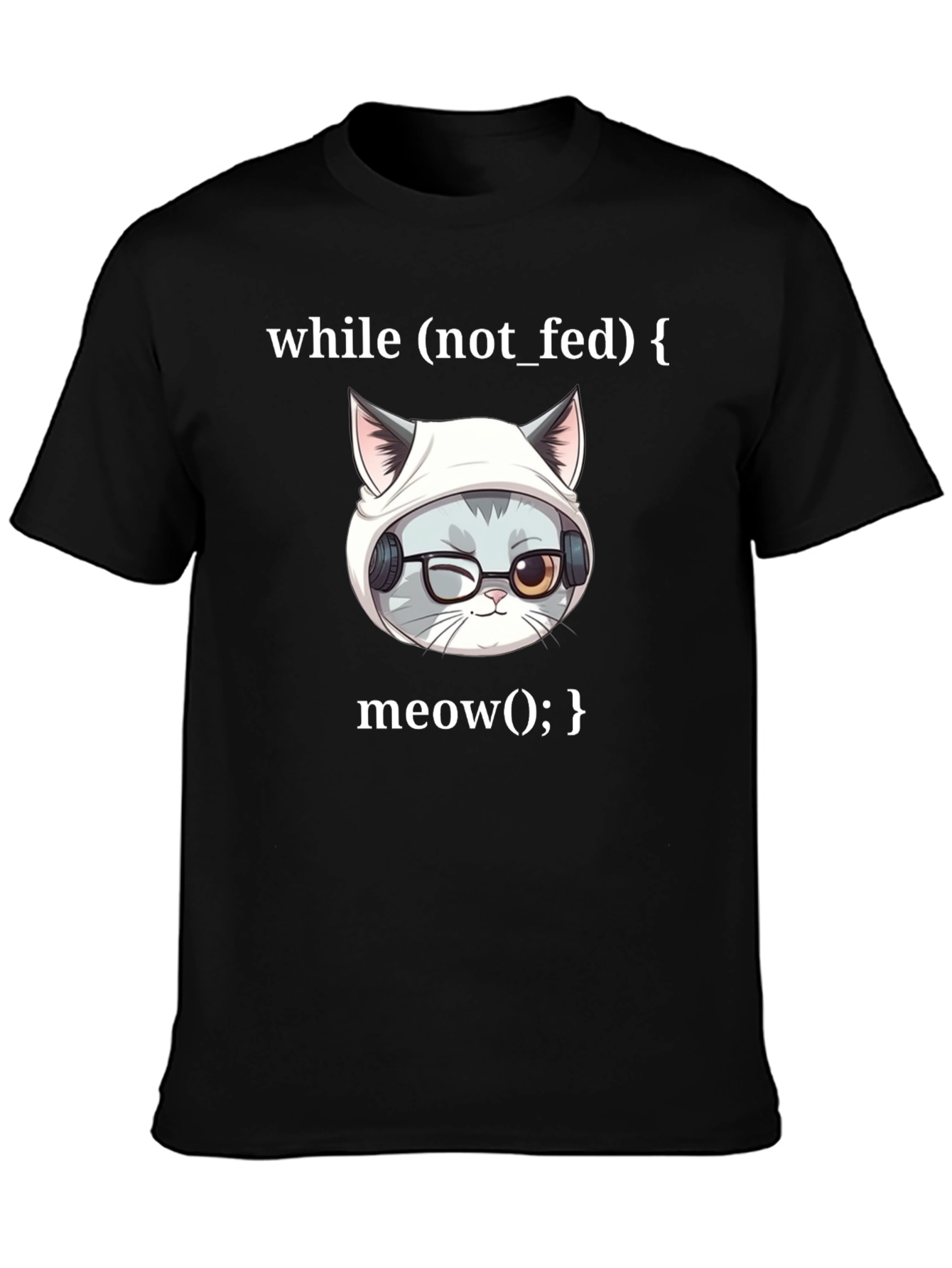 Programmer Cat T-Shirt - While Loop Meow