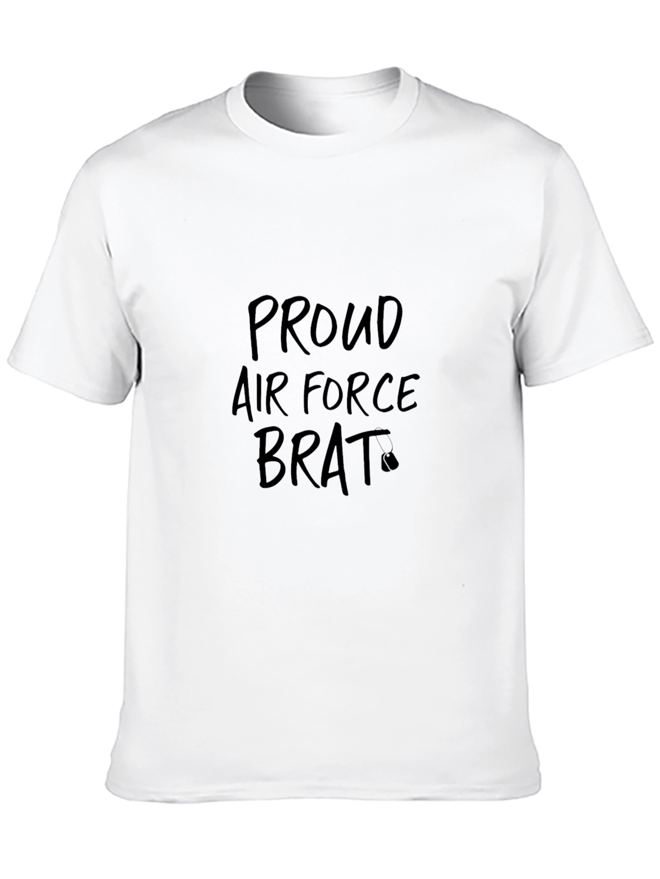 Proud Air Force Brat Black T-Shirt
