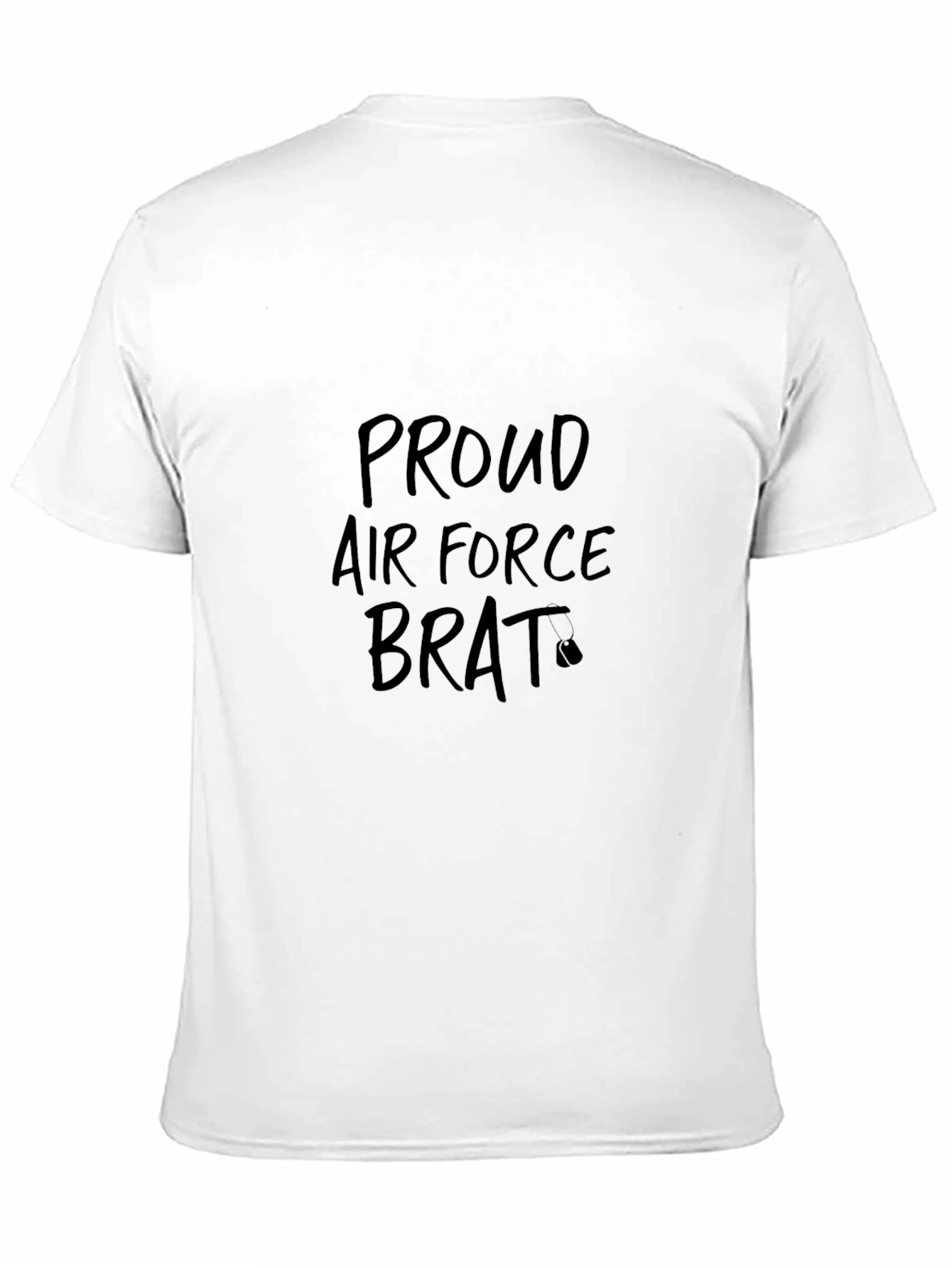 Proud Air Force Brat Black T-Shirt