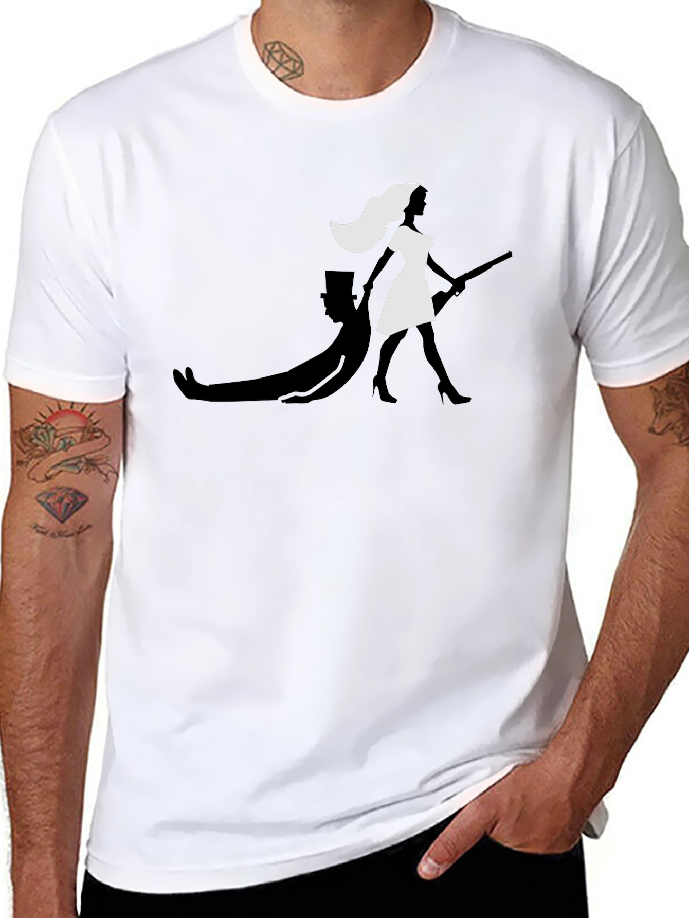 Humorous Bride T-Shirt - Leaving the Groom Behind
