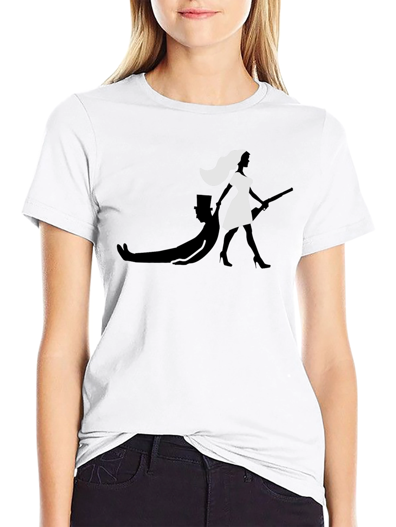 Humorous Bride T-Shirt - Leaving the Groom Behind